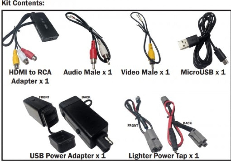 Tazer 15-17 Dodge Challenger/Charger/20-22 Jeep Gladiator/Wrangler HDMI AV Input Kit - Type A Z_HDMI_KIT_A