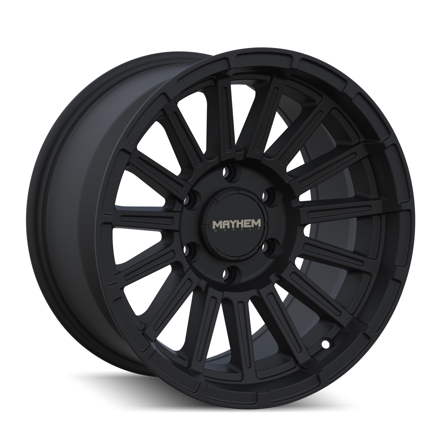 Mayhem 8309 Granite 17x9 / 5x127 BP / 0mm Offset / 78.1mm Hub Satin Black 8309-7973B