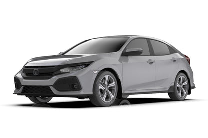 Rally Armor  17-19 Honda Civic Sport Touring Black UR Mud Flap w/ Dark MF51-UR-BLK/DGRY User 1