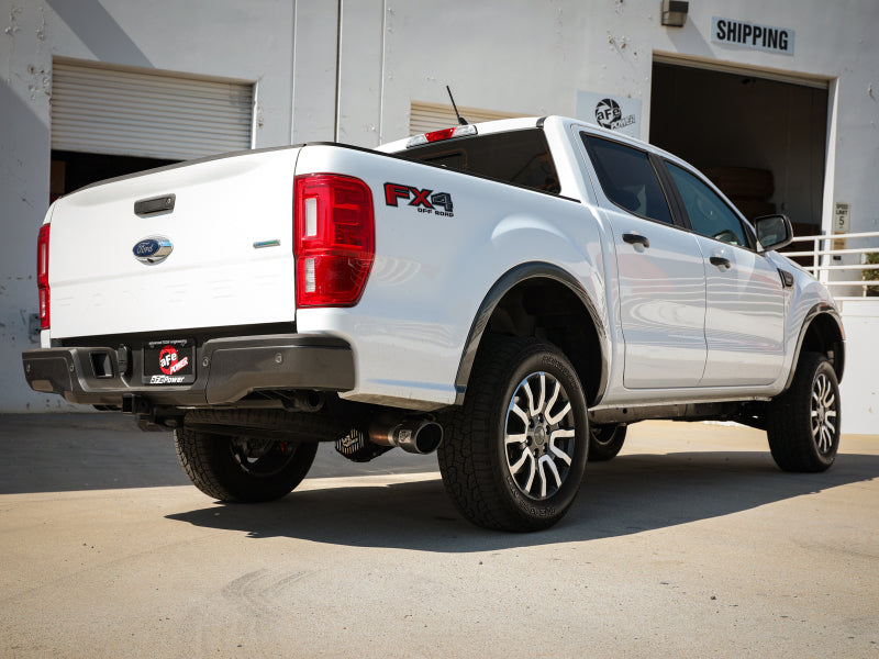 aFe Apollo GT Series 3in 409 SS Cat-Back Exhaust 2019 Ford Ranger 2.3L w/ Black Tips 49-43115-B 49-43115-B Photo - Mounted