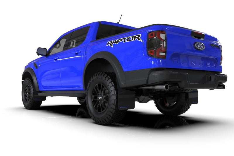 Rally Armor 23-25 Ford Ranger Raptor Black UR Mud Flap Blue Logo MF123-UR-BLK-BL MF123-UR-BLK-BL User 1