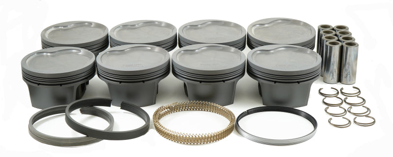 Mahle MS Piston Set Ford 514ci 4.44in Bore 4.150in Stroke 6.7in Rod 0.990 Pin -28cc 9.9CR - Set of 8 930261940 930261940 Photo - Primary