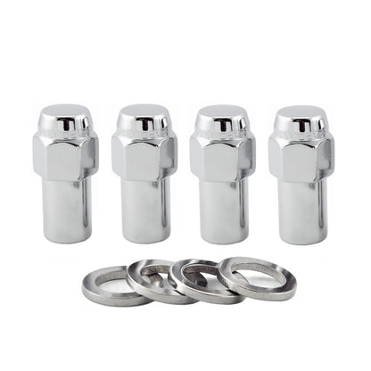 McGard Hex Lug Nut (Long Shank - .946in.) 1/2-20 / 13/16 Hex / 1.85in. Length (4-Pack) - Chrome 62000 62000 Photo - out of package