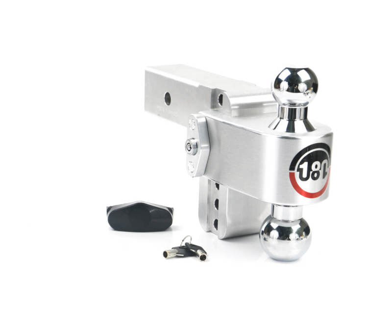 Weigh Safe 180 Hitch 4in Drop Hitch & 2.5in Shank (10K/18.5K GTWR) - Aluminum CTB4-2.5