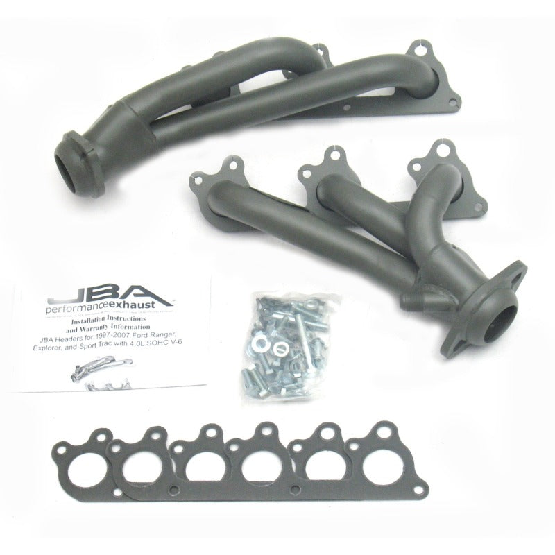JBA 97-11 Ford Ranger 4.0L OHC w/Driver Side EGR 1-1/2in Primary Ti Ctd Cat4Ward Header 1674S-1JT 1674S-1JT Photo - Primary