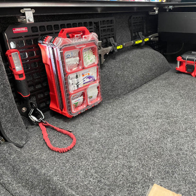 BuiltRight Industries 2019+ RAM 1500 5ft7in Bed Bedside Rack System - Passenger Front Panel 102507 102507 Photo - Unmounted