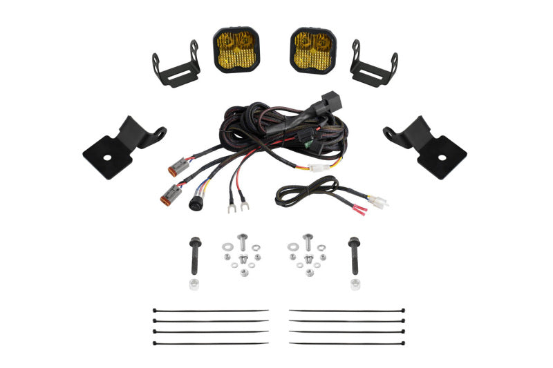 Diode Dynamics 14-18 Polaris RZR XP Stage Series SS3 A-Pillar Pod Kit - Pro Yellow Combo DD7849 DD7849 Photo - Primary
