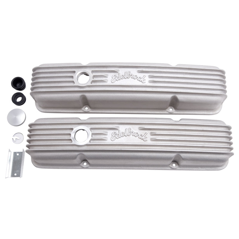 Edelbrock Valve Cover, Classic Series, Chevrolet, 1959-1986 262-400 CID V8 41449 Photo - Primary