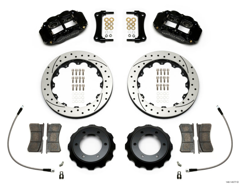 Wilwood Narrow Superlite 6R Front Kit 12.88in Drilled Rotor w/ Lines 05-15 Toyota Tacoma 140-14577-D 140-14577-D Photo - Primary