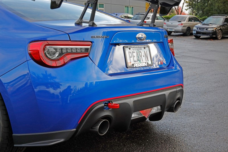 Perrin Subaru BRZ/Scion FR-S/Toyota 86 Tow Hook Kit (Rear) - Red PSP-BDY-255RD PSP-BDY-255RD Photo - Primary