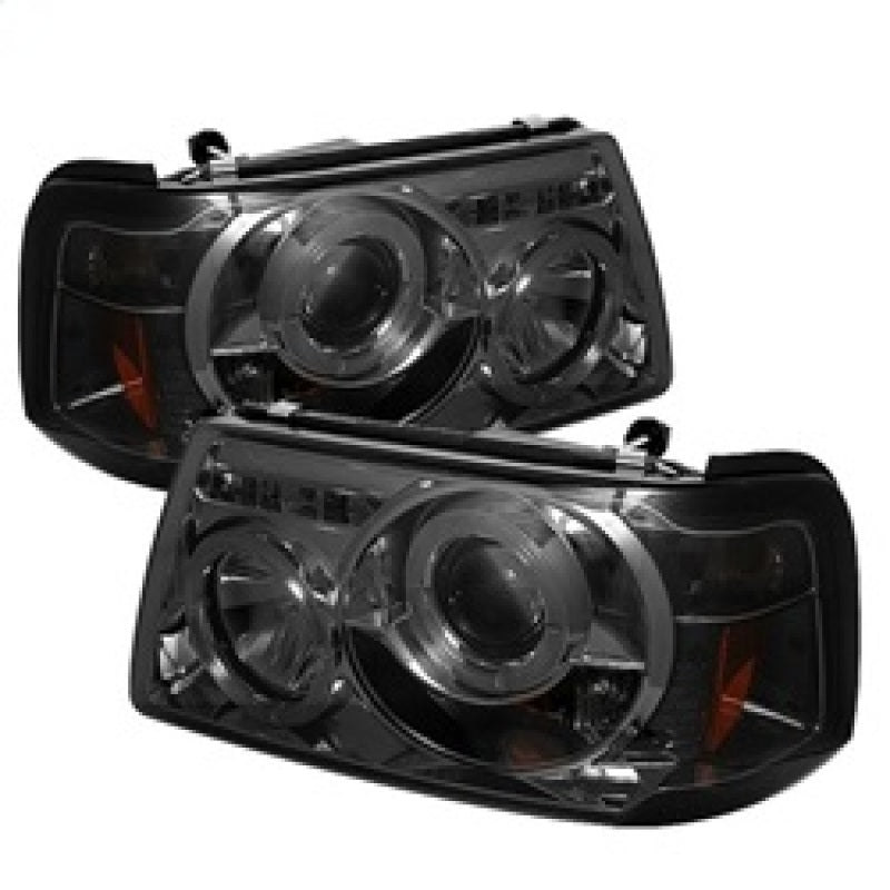 Spyder Ford Ranger 01-11 1PC Projector Headlights LED Halo LED Smke PRO-YD-FR01-1PC-HL-SM 5010513 5010513 Photo - Primary