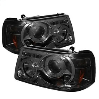 Spyder Ford Ranger 01-11 1PC Projector Headlights LED Halo LED Smke PRO-YD-FR01-1PC-HL-SM 5010513 5010513 Photo - Primary