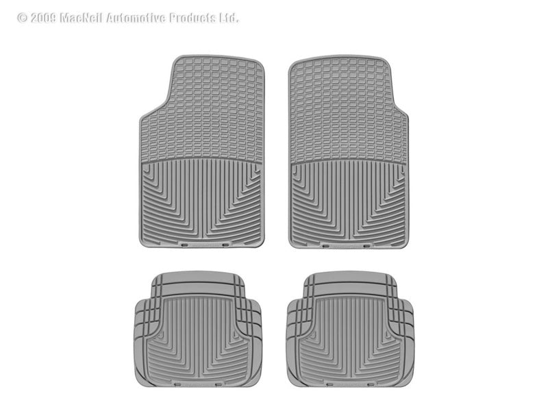 WeatherTech WT Rubber Mats - Front - Grey Floor Mats Floor Mats - Rubber main image