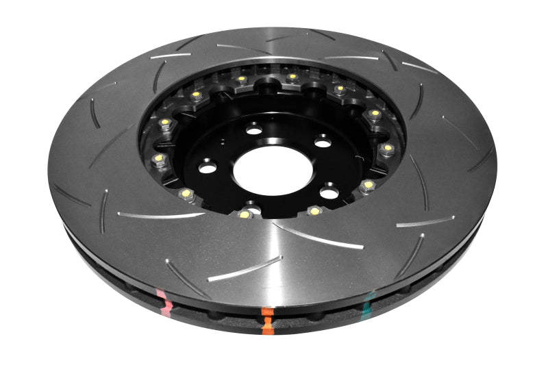 DBA 04-07 STi/2017 BRZ w/Perf. Pkg. 10 Hole Front Slotted 5000 Series 2/PC Rotor Assembled w/Blk Hat 5654BLKS-10 5654BLKS-10 Photo - out of package