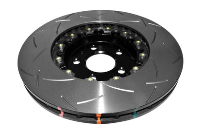 DBA 04-07 STi/2017 BRZ w/Perf. Pkg. 10 Hole Front Slotted 5000 Series 2/PC Rotor Assembled w/Blk Hat 5654BLKS-10 5654BLKS-10 Photo - out of package