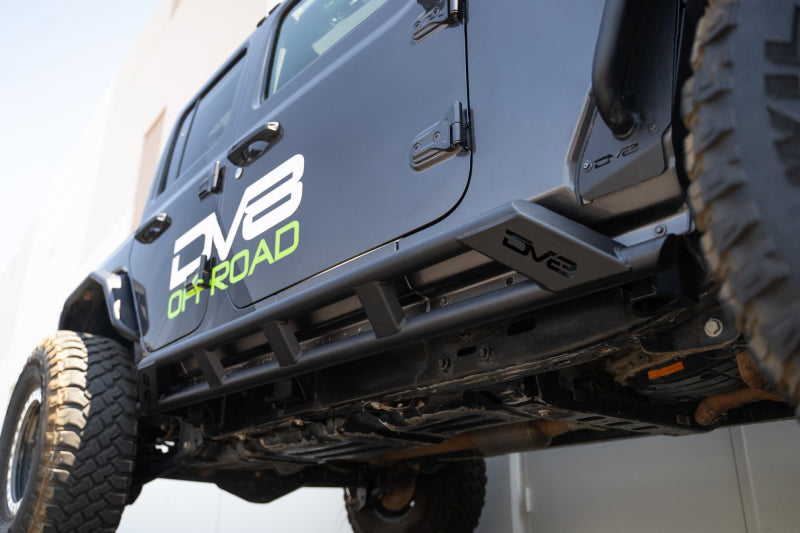 DV8 Offroad 18-23 Jeep Wrangler JL 4 Door FS-15 Series Rock Sliders SRJL-07 SRJL-07 Photo - Unmounted