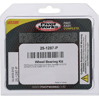 Pivot Works Kawasaki Wheel Bearing Kit Premium Bearings 25-1287-P 25-1287-P Photo - Primary