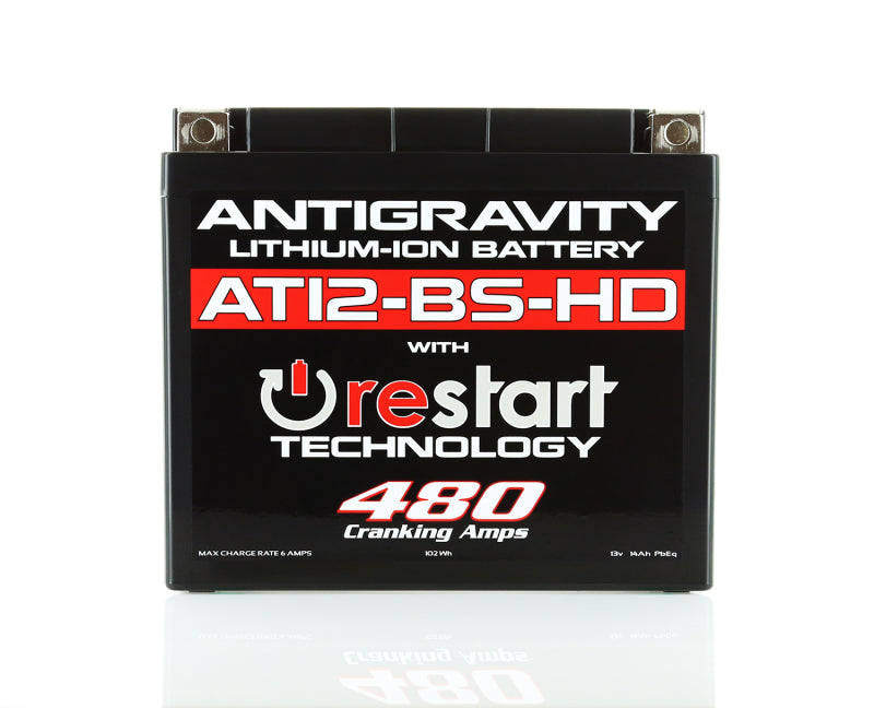 Antigravity Batteries Antigravity YT12-BS High Power Lithium Battery w/Re-Start AG-AT12BS-HD-RS AG-AT12BS-HD-RS Photo - Primary