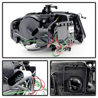 Spyder Audi A4 09-12 Projector Headlights Xenon/HID Model Only - DRL LED Blk PRO-YD-AA408-HID-DRL-BK 5080752 5080752 User 1
