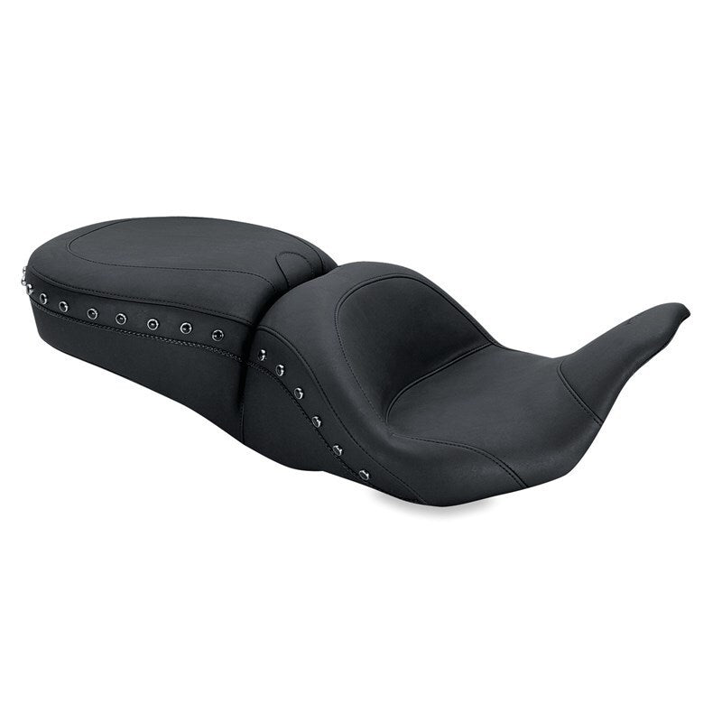 Mustang Motorcycle Low Down Touring Seat-Blk Stud 79702