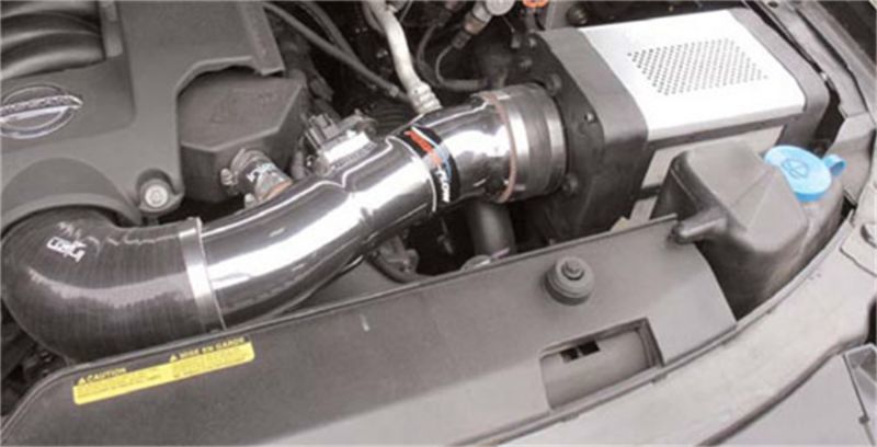 Injen Wrinkle Black Power-Flow Intake 04-10 QX56 / 04-12 Amada/Titan V8 5.6L PF1950-1WB Photo - Mounted
