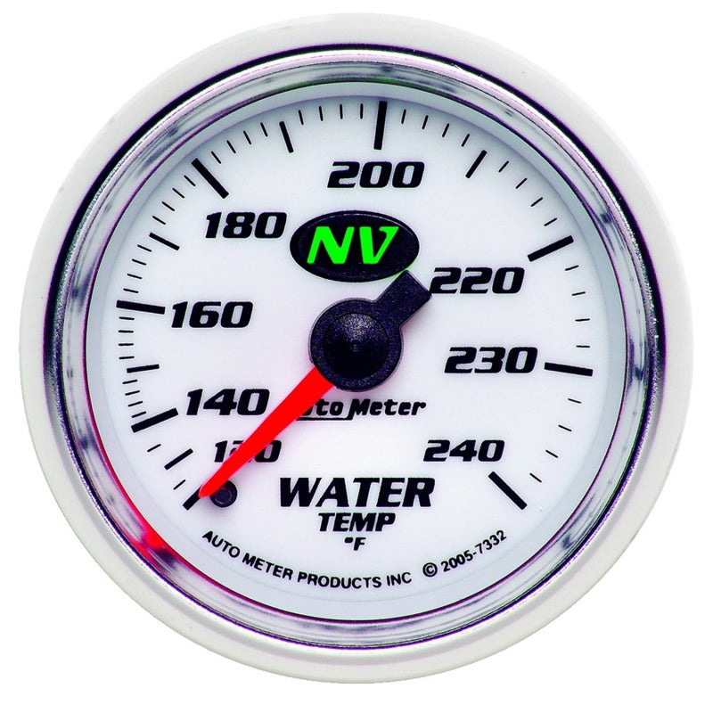 Autometer Gauge, Water Temp, 2 1/16", 120-240 Degree. F, Mechanical, NV 7332 Photo - Primary