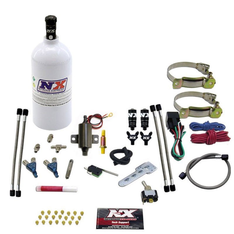 Nitrous Express 2 Cyl Piranha Nitrous Kit w/2.5lb Bottle 60002EFIP 60002EFIP Photo - Primary