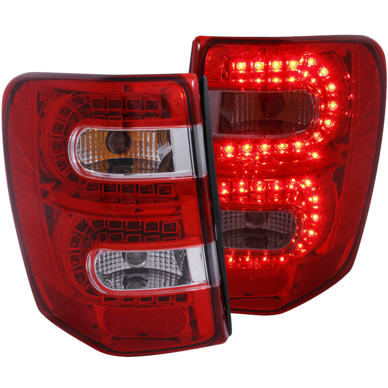 Anzo 1999-2004 Jeep Grand Cherokee LED Taillights Red/Clear 311150 Photo - Primary