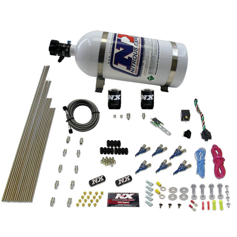 Nitrous Express 6 Cyl Gas Nitrous Kit (150-375HP) w/10lb Bottle 80006-10 80006-10 Photo - Primary
