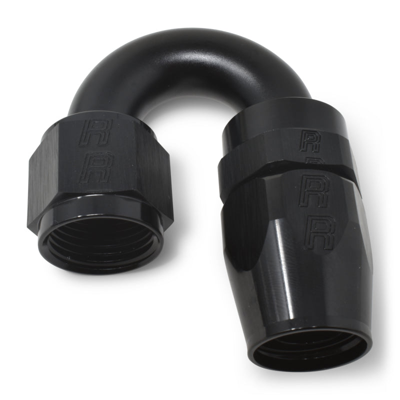 Russell Performance -10 AN Black 180 Degree Full Flow Swivel Hose End 613525 613525 Photo - out of package