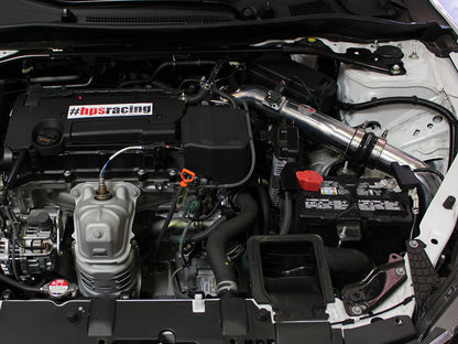 HPS Performance Products HPS Cold Air Intake Kit 2013-2017 Honda Accord 2.4L, Converts to Shortram, 837-555