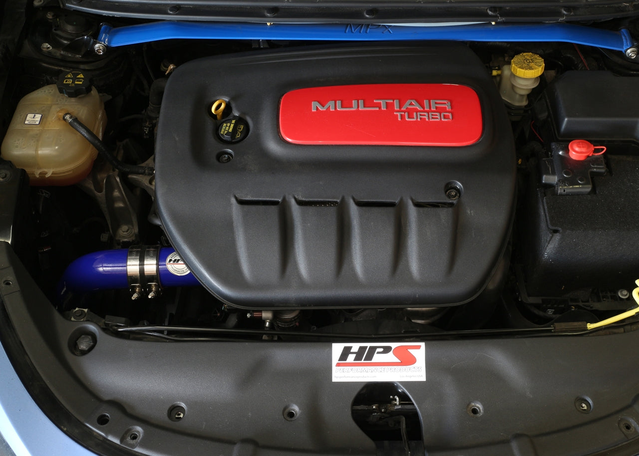HPS Performance Products Cold Air Intake Kit 2013-2014 Dodge Dart 1.4L Turbo, Blue