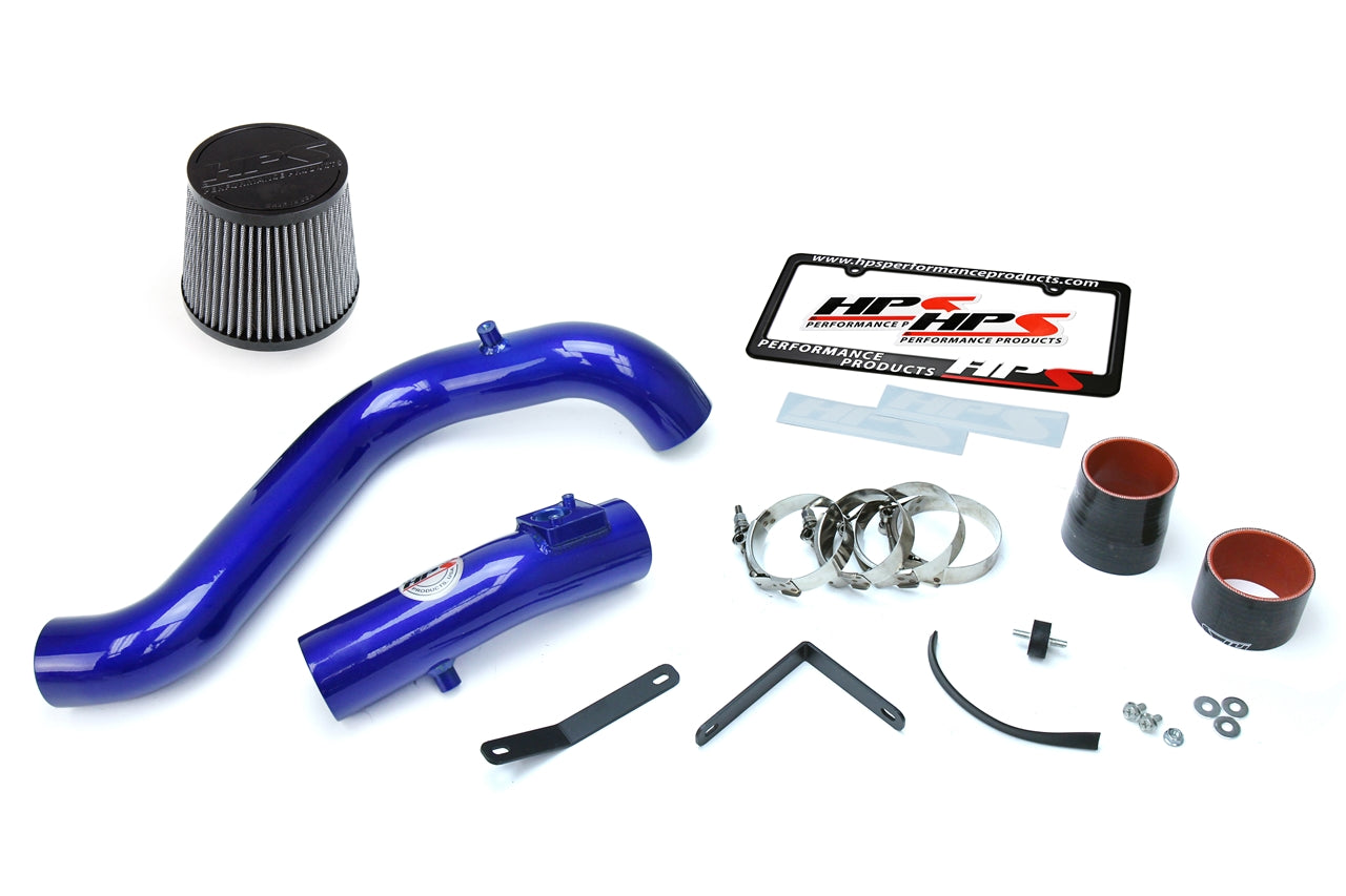 HPS Performance Products Cold Air Intake Kit 2016-2019 Honda Civic Non Si 1.5T Turbo, Converts to Shortram, Blue
