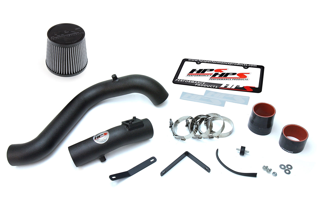 HPS Performance Products Cold Air Intake Kit 2016-2019 Honda Civic Non Si 1.5T Turbo, Converts to Shortram, Black