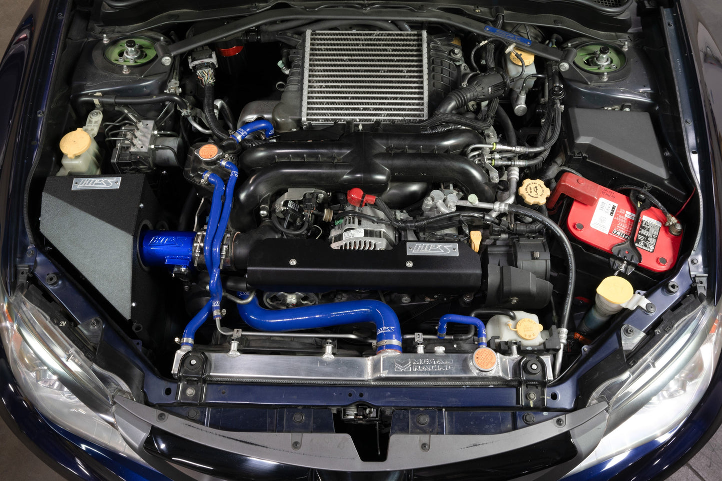 HPS Performance HPS Cold Air Intake Kit 2008-2014 Subaru WRX STI 2.5L Turbo, Converts to Shortram, 837-778