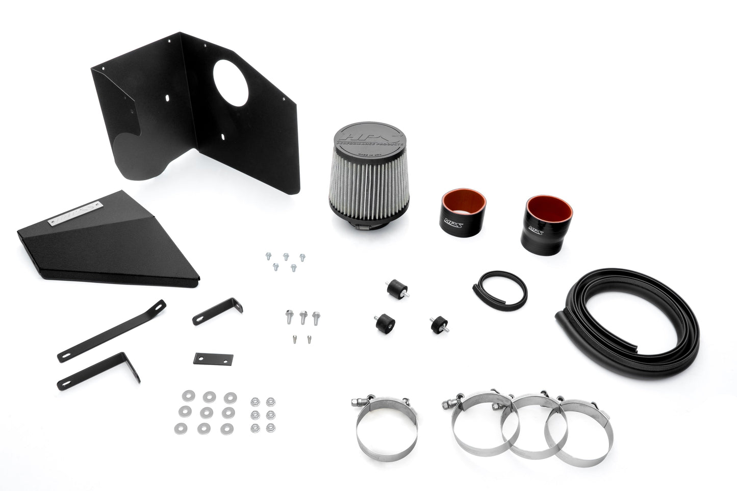 HPS Performance HPS Cold Air Intake Kit 2008-2014 Subaru WRX 2.5L Turbo, Converts to Shortram, 837-778