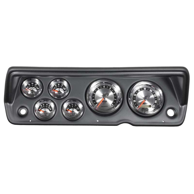Autometer American Muscle Gauge Kit 6 Pc Abody/Duster/Demon/Dart 70-76 Tach/Mph/Fuel/Oilp/Wtmp/Volt 7031 7031 Photo - Primary