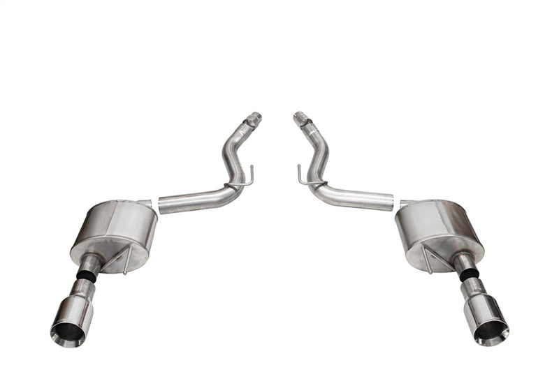 CORSA Performance Corsa 2024 Ford Mustang GT Sport Axle-Back Dual Rear Exit with 4.5in Straight Cut Polished Tips 21253