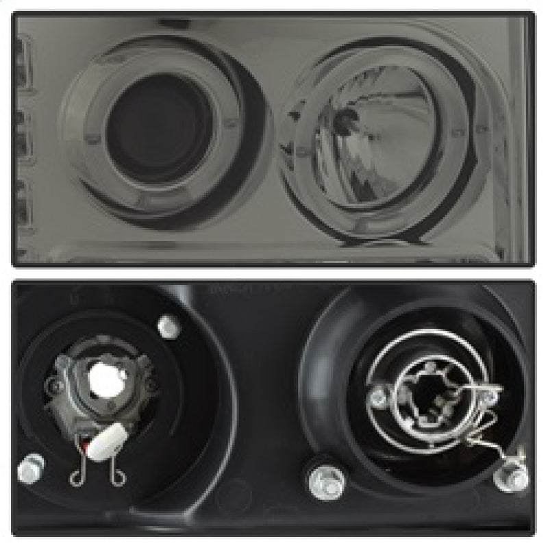 Spyder GMC Sierra 1500/2500/3500 07-13 Projector Headlights LED Halo- LED Smoke PRO-YD-GS07-HL-SM 5010629 5010629 Photo - Unmounted