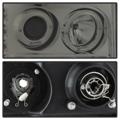 Spyder GMC Sierra 1500/2500/3500 07-13 Projector Headlights LED Halo- LED Smoke PRO-YD-GS07-HL-SM 5010629 5010629 Photo - Unmounted