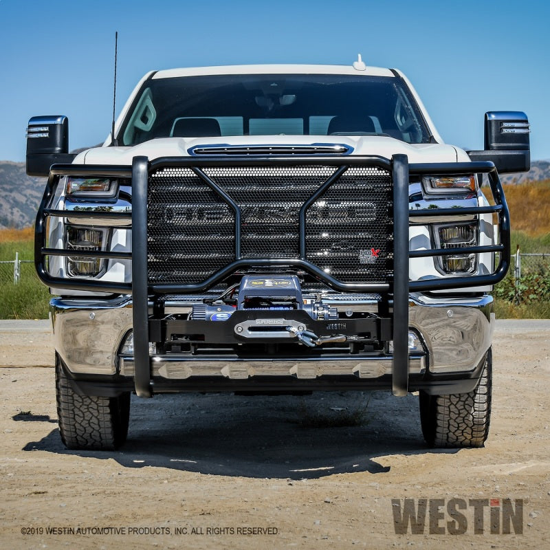 Westin 19-20 Chevrolet Silverado 1500 HDX Winch Mount Grille Guard (Excl. 2019 Silverado LD) 57-93995 57-93995 Photo - Mounted