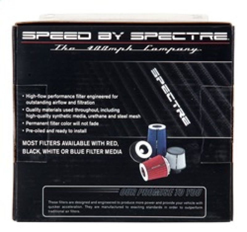 Spectre Adjustable Conical Air Filter 5-1/2in. Tall (Fits 3in. / 3-1/2in. / 4in. Tubes) - Black 8131 8131 Photo - in package
