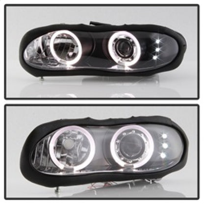 Spyder Chevy Camaro 98-02 Projector Headlights LED Halo LED Blk - Low H1 PRO-YD-CCAM98-HL-BK 5009234 5009234 Photo - Unmounted