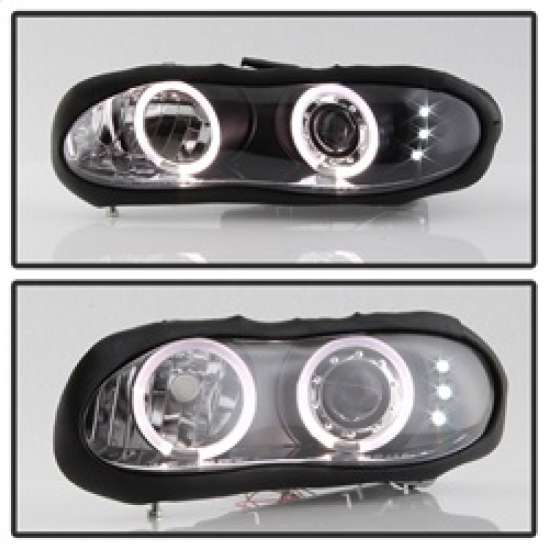Spyder Chevy Camaro 98-02 Projector Headlights LED Halo LED Blk - Low H1 PRO-YD-CCAM98-HL-BK 5009234 5009234 Photo - Unmounted