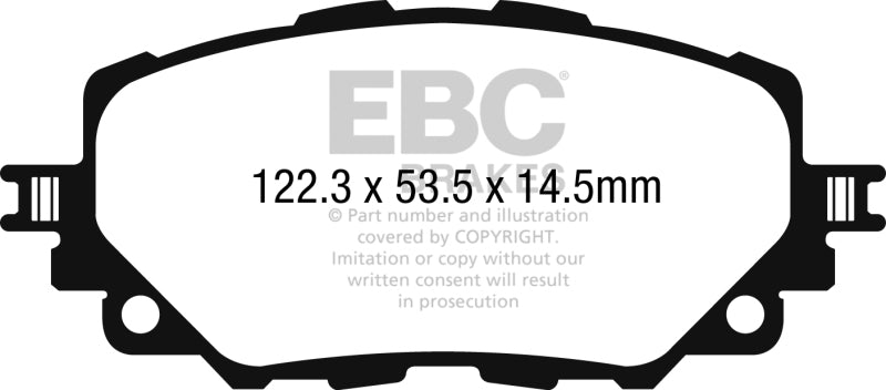 EBC 15-17 Mazda Miata MX-5 Yellowstuff Front Brake Pads DP42263R Photo - Primary