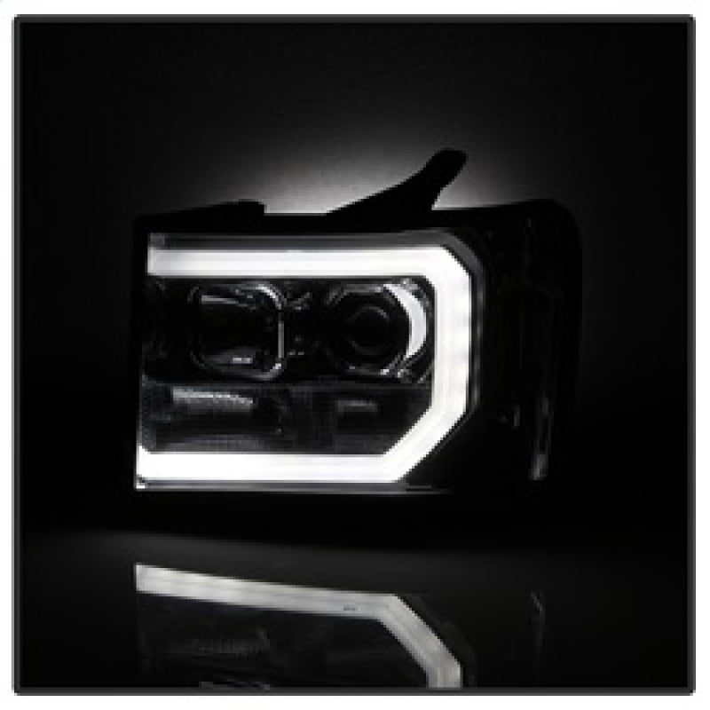 Spyder GMC Sierra 1500/2500/3500 07-13 V2 Projector Headlights - Smoke PRO-YD-GS07V2-LBDRL-SM 5083654 5083654 Photo - Unmounted