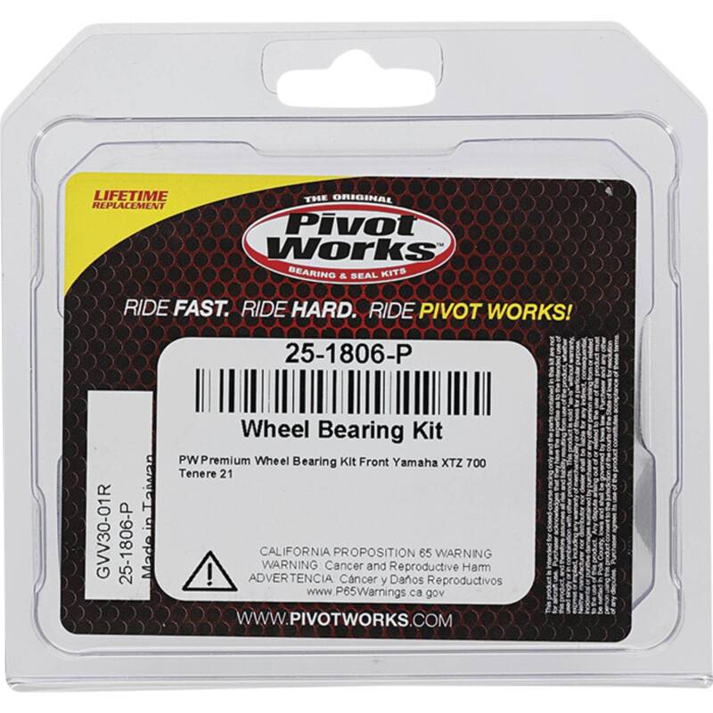 Pivot Works Yamaha Wheel Bearing Kit Premium Bearings 25-1806-P 25-1806-P Photo - Primary