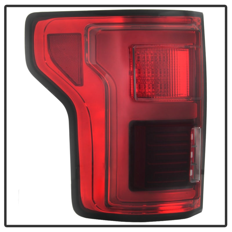 Spyder 15-18 Ford F-150 LED Tail Lights (w/Blind Spot) - Red Clear (ALT-YD-FF15015BS-LBLED-RC) 5085320 5085320 Photo - Unmounted