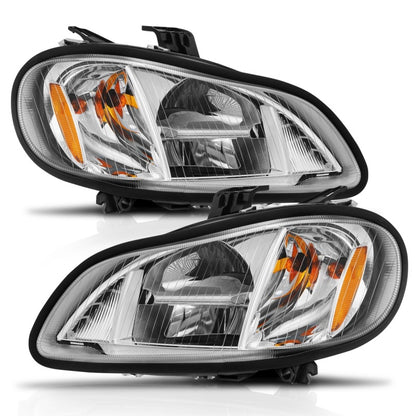 ANZO 2002-2014 Freightliner M2 LED Crystal Headlights Chrome Housing w/ Clear Lens (Pair) 131031 131031 Photo - Unmounted
