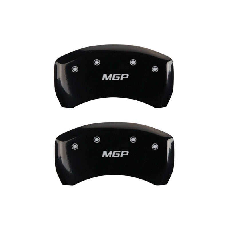 MGP Rear set 2 Caliper Covers Engraved Rear MGP Black finish silver ch 10010RMGPBK 10010RMGPBK Photo - Primary